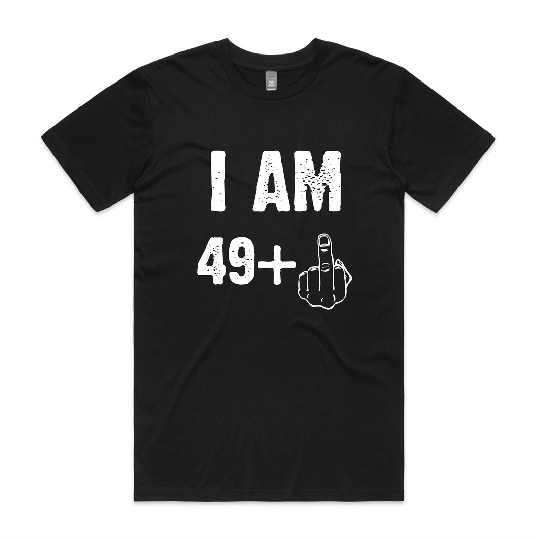 I Am 49 Plus Middle Finger 50th Birthday T-Shirt