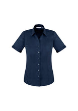 Load image into Gallery viewer, Toowoomba Sports Club - ladies Monaco short sleeve blouse with logo
